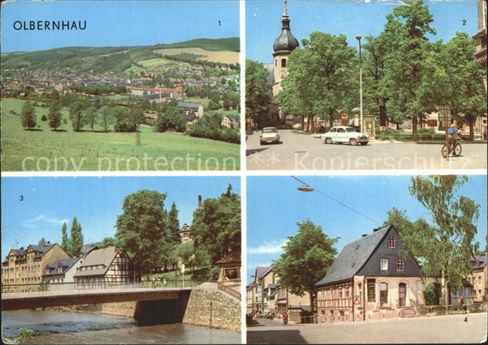 Olbernhau Erzgebirge Ernst Thaelmann Platz Kegelbruecke Gruntahler Strasse
