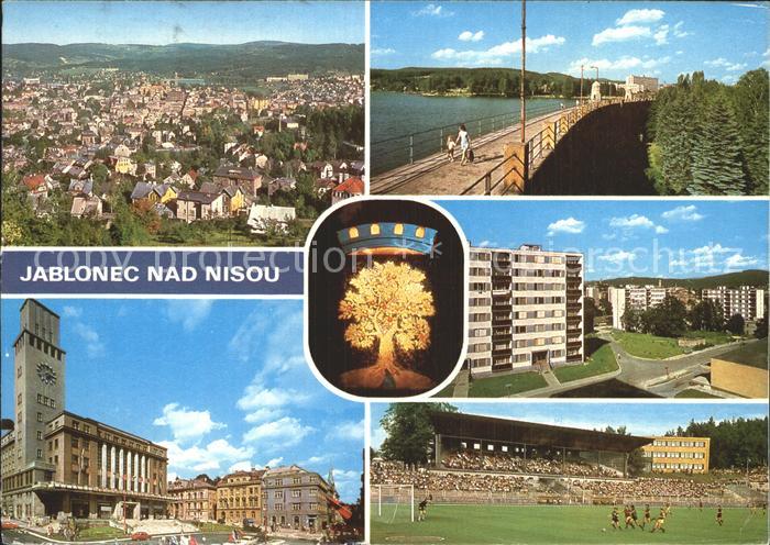Jablonec nad Nisou Radnice Celkovy pohlhed Piehrada
