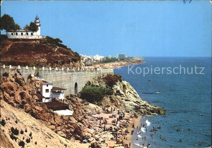 Calella Leuchtturm Strand