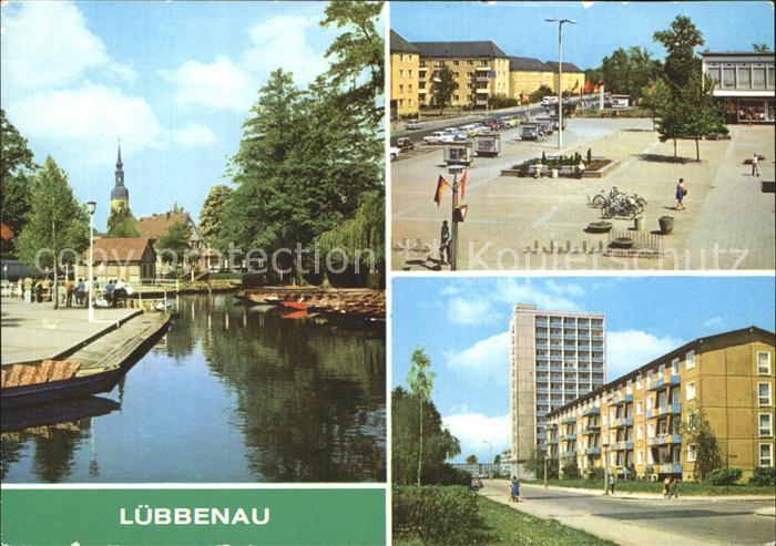 Luebbenau Spreewald Hafen Roter Platz Strasse der Jugend