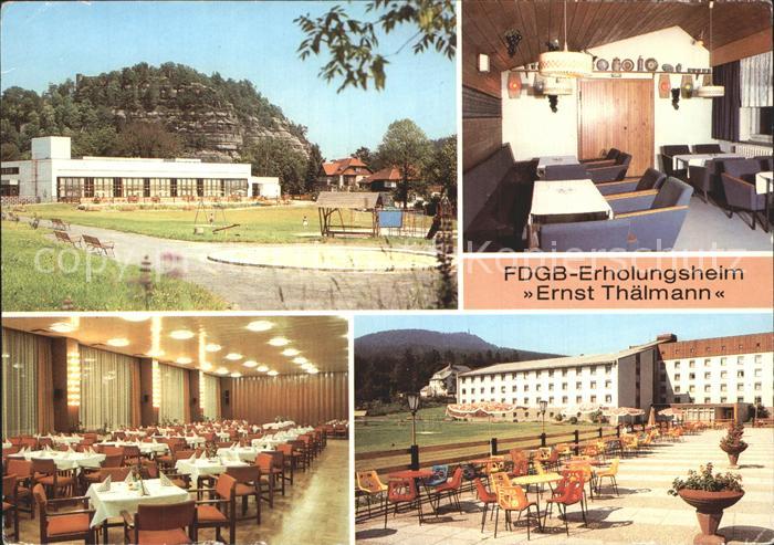 Oybin Sachsen Erholungsheim Ernst Thaelmann Weinstube Speisesaal