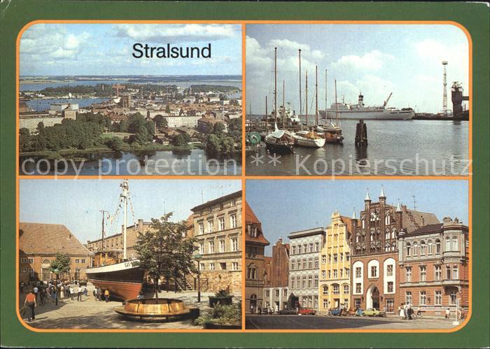 Stralsund Mecklenburg Vorpommern Hafen Kutter Meeresmuseum Alter Markt
