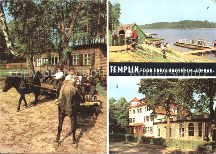 Templin Ausfahrt mit den Ponys Lissy und Fips Erholungsheim Aufbau