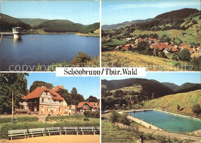 Schoenbrunn Saalburg-Ebersdorf Talsperre Teilansicht Schwimmbad