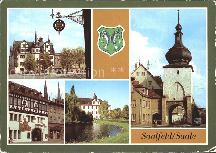 Saalfeld Saale Rathaus Blankenburger Tor Gaststaette Das Loch Schlosspark