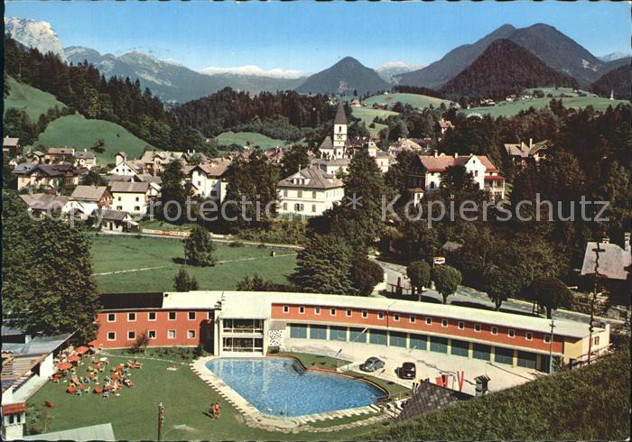 Bad Aussee Steiermark Kuranlage bit Schwimmbad