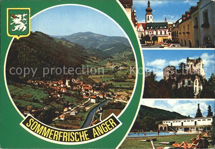 Anger Steiermark Flieger Freibad Ruine Teilansichtaufnahme