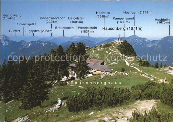 Ruhpolding Bayern Berggaststaette Rauschenberghaus