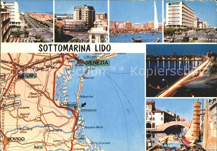 Sottomarina Landkarte Strand Hotel