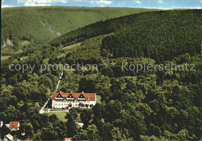 Karlshafen Bad Fliegeraufnahme Eisenbahner Erholungsheim