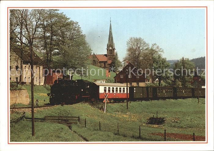 Hammerunterwiesenthal Einfahrt der Schmalspurbahn