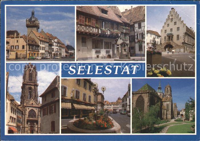 Selestat Bas Rhin Elsass Teilansichten