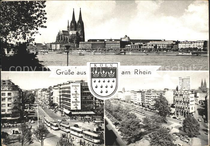 Koeln Rhein Rheinufer Hohenzollernring Kaiser-Wilhelm-Ring