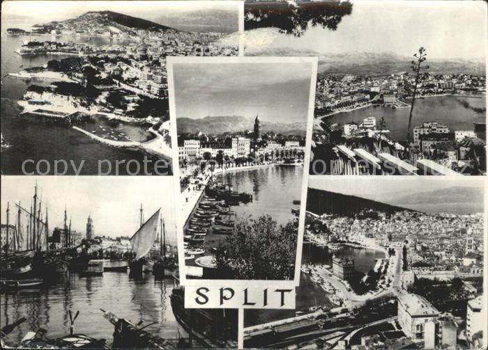 Split Spalato Hafen Stadtansicht