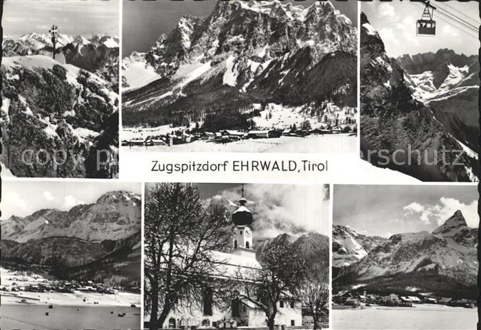 Ehrwald Tirol Gondelbahn Zugspitze Kirche