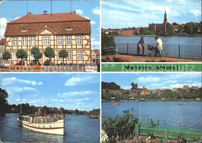 Malchow Rathaus Seeblick Kloster Malchow Malchower See Fahrgastschiff Teilansich