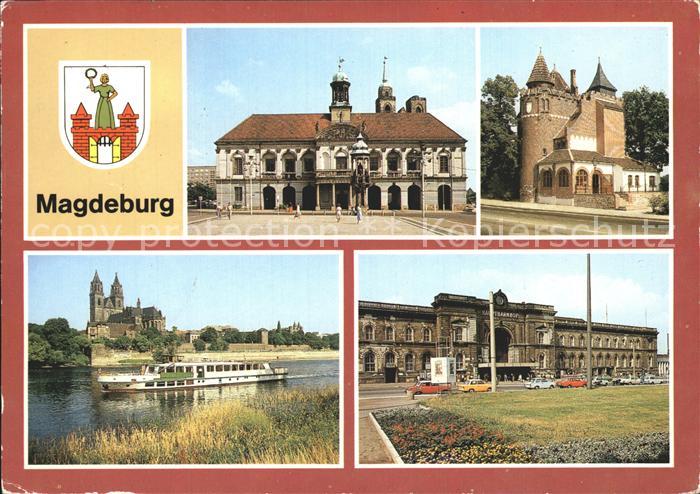 MAGDEBURG  CITY Rathaus Lukasklause Dom Hauptbahnhof