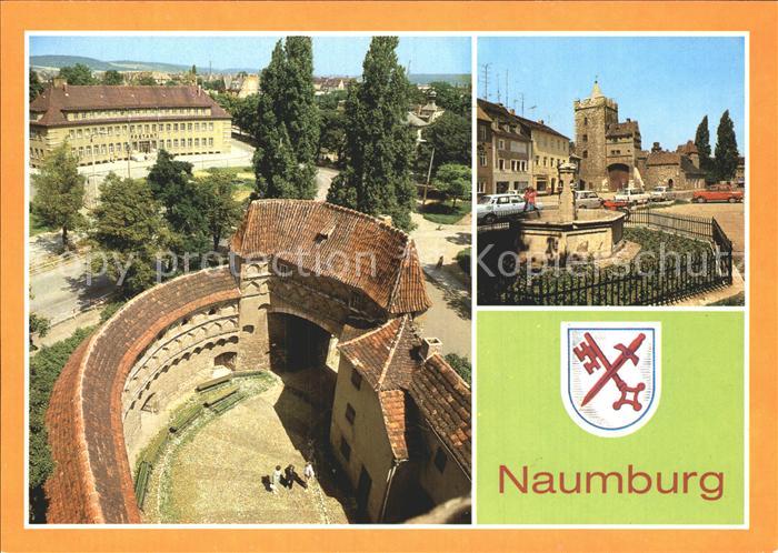 Naumburg Saale Partie am Marientor Brunnen