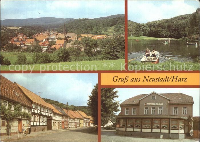 Neustadt Harz Panorama Gondelteich Bodestr FDGB Gaststaette Ratskeller