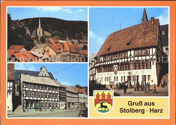 Stolberg Harz Teilansicht Am Markt Rathaus