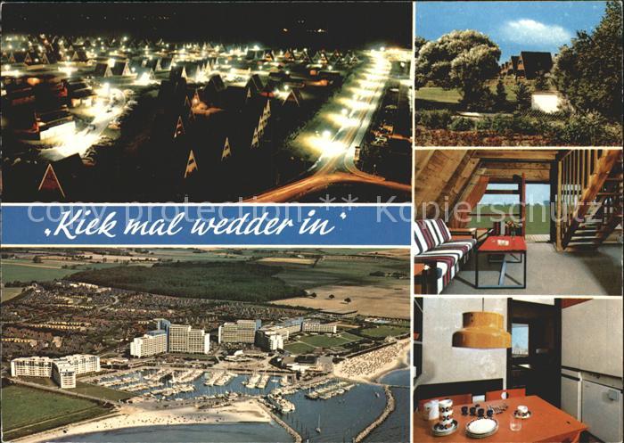 Damp Bungalowdorf bei Nacht Haus Klabautermann Kur und Ostseeklinik Fliegeraufna