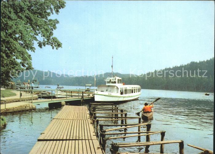 Kriebstein Talsperre Bootsanlegesteg Fahrgastschiff