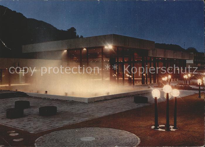 Bad Ditzenbach Thermal Mineral Schwimmbad bei Nacht