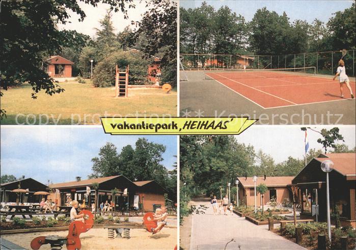 Putten Gelderland Vakantiepark Heihaas Tennisplatz Kinderspielplatz Bungalows