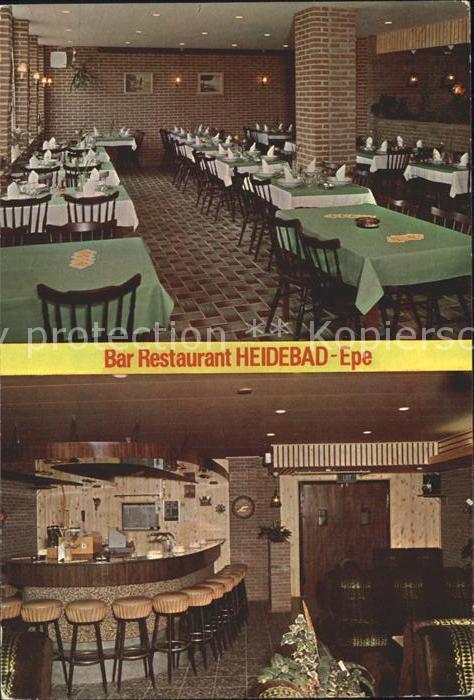 Epe Gelderland Bar Restaurant Heidebad Speisesaal Bar