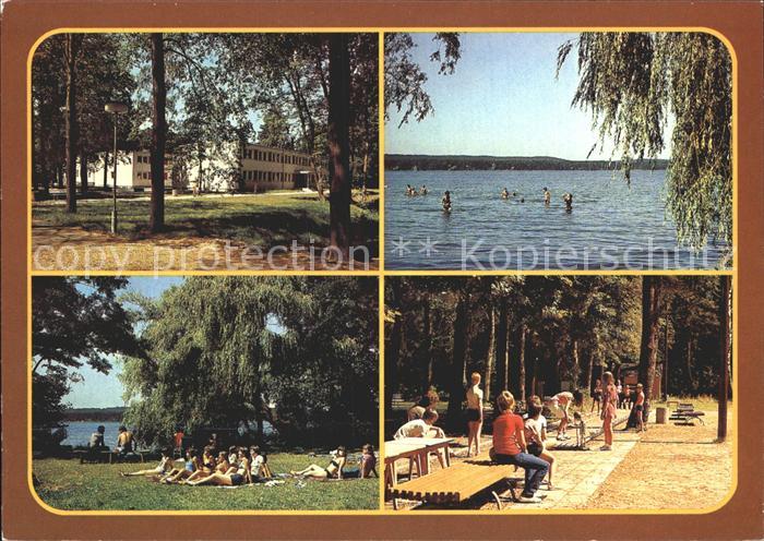 Bad Saarow-Pieskow Ferienheim Hermann Leupold Badestrand Liegewiese Kegelbahn