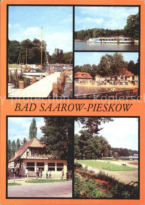Bad Saarow-Pieskow Bootsanleger Dampferanlegestelle Schwanenwiese Strandbad HOG