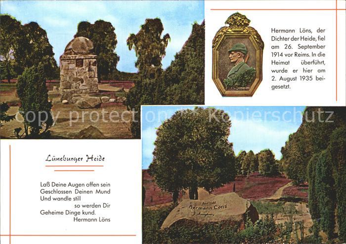 Tietlingen Hermann Loens ruht im Tietlinger Heidegrab zwischen Fallingbostel und