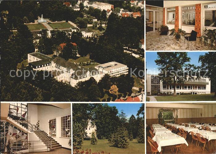 Bad Lippspringe Marienstift Fliegeraufnahme Treppenaufgang Garten Speisesaal