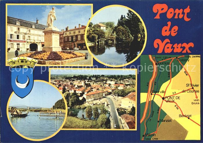 Pont-de-Vaux Place Joubert Bords de la Reyssouze Pla