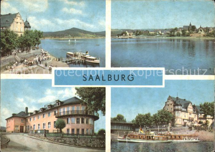 Saalburg Saale Stausee Dampferanlegestelle FDGB Erholungsheim Hermann Schlimme T