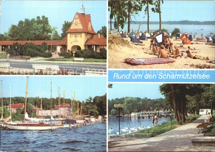 Scharmuetzelsee Bad Saarow Pieskow Bahnhof Schwanenwiese Wendisch Rietz Badestra