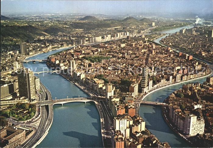 Liege Luettich Panorama Fliegeraufnahme