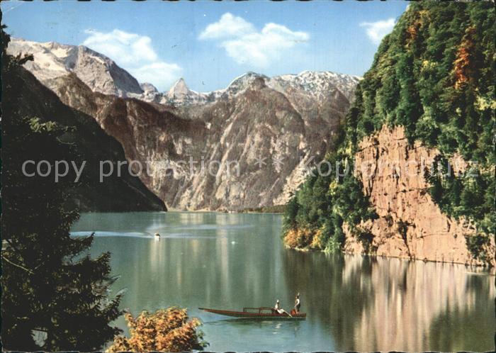 Koenigssee Malerwinkel mit Steinernem Meer und Schoenfeldspitze