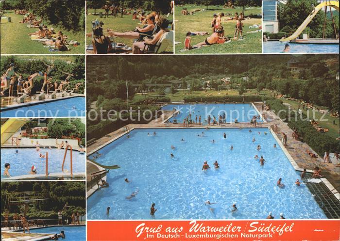 Waxweiler Freibad Liegewiese Teilansichten