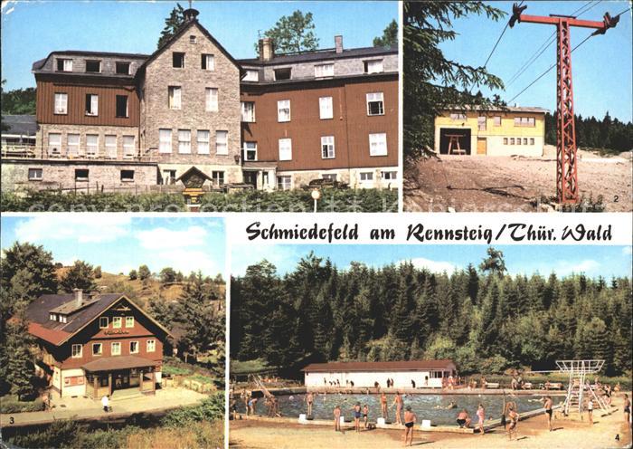 Schmiedefeld Rennsteig Erholungsheim Stutenhaus Liftbaude Filmbuehne Waldbad
