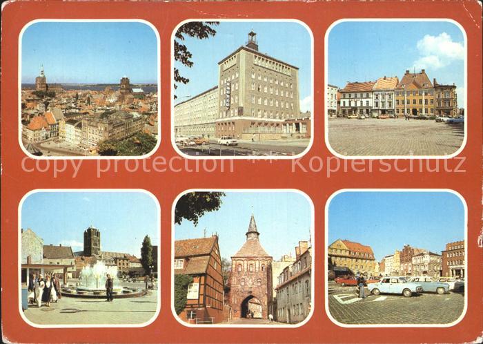 Stralsund Mecklenburg Vorpommern Blick vom Turm der Marienkirche Hotel Baltic Os