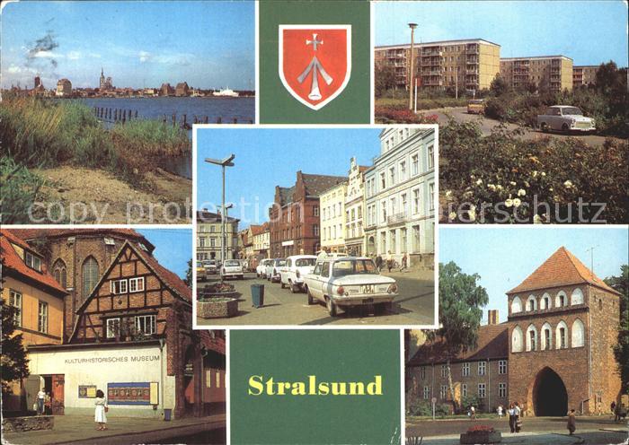 Stralsund Mecklenburg Vorpommern Hafen Leninplatz Fr Wolf Str Museum Kniepertor