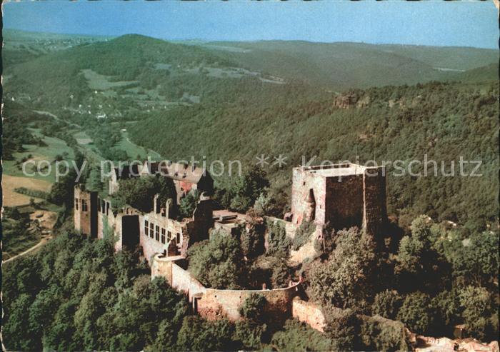 Nideggen Eifel Burg Fliegeraufnahme