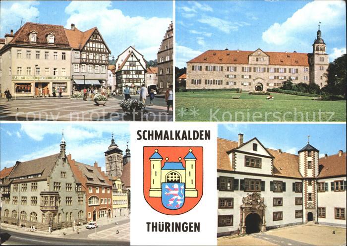 Schmalkalden Thueringen Altmarkt Schloss Wilhelmsburg Innenhof
