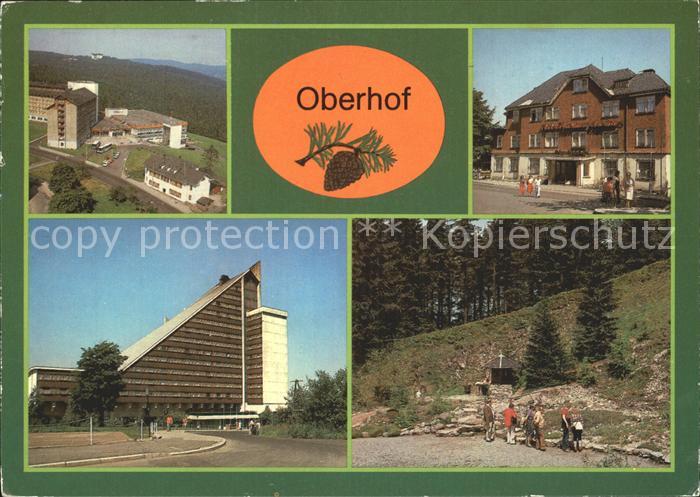 Oberhof Thueringen FDGB Erholungsheime Fritz Weineck und Stachnow Interhotel Pan