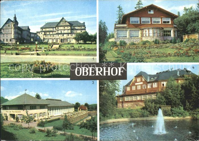 Oberhof Thueringen Thaelmann Haus Cafe Luisensitz Haus der Freundschaft FDGB Erh