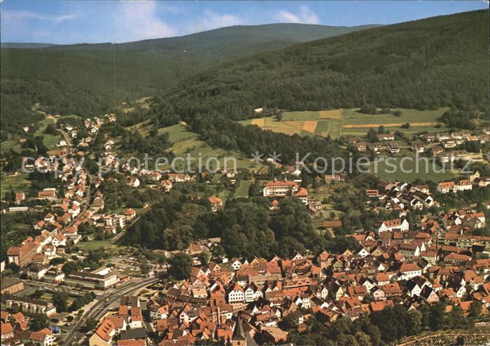 Bad Orb Fliegeraufnahme Teilansicht mit Haseltal