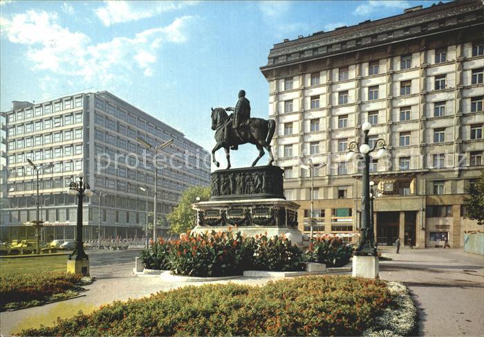 Beograd Belgrad Republiksplatz Reiterstandbild