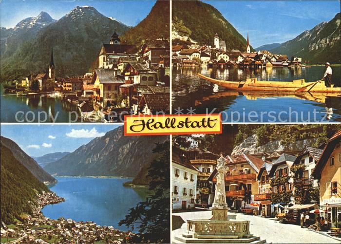 Hallstatt Austria Hallstaettersee mit Keltensiedlung