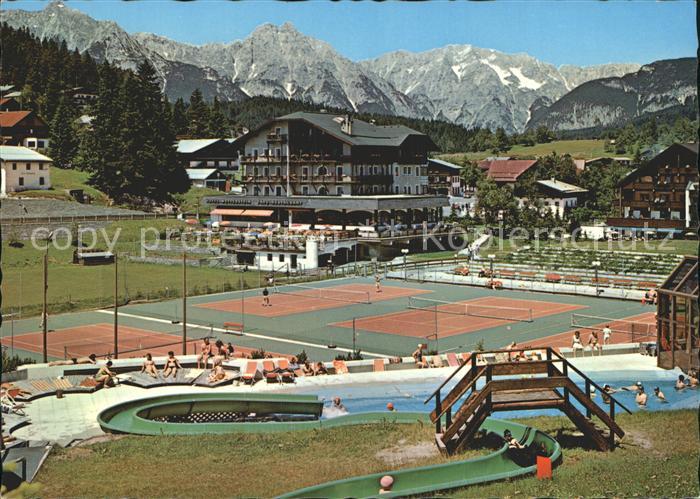 Seefeld Tirol Hotel Wetterstein mit Tennisplatz